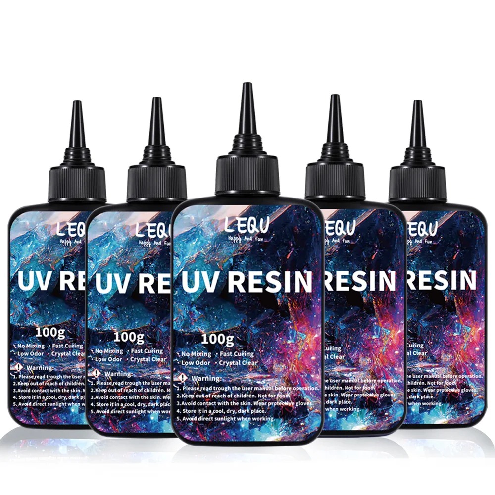 Epoxy Uv Resin Kit - 100g resin UV transparan versi keras