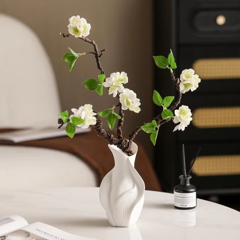 Vas Keramik Nordik Abstrak Rum - Dried Flower Bulk ulasan dan harga