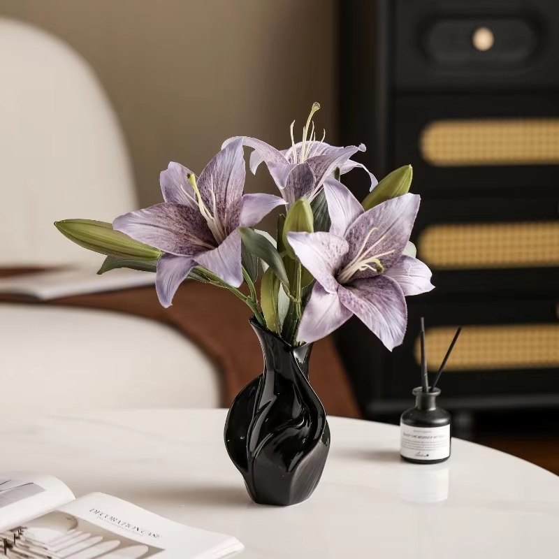 Vas Keramik Nordik Abstrak Rum - Dried Flower Bulk ulasan dan harga