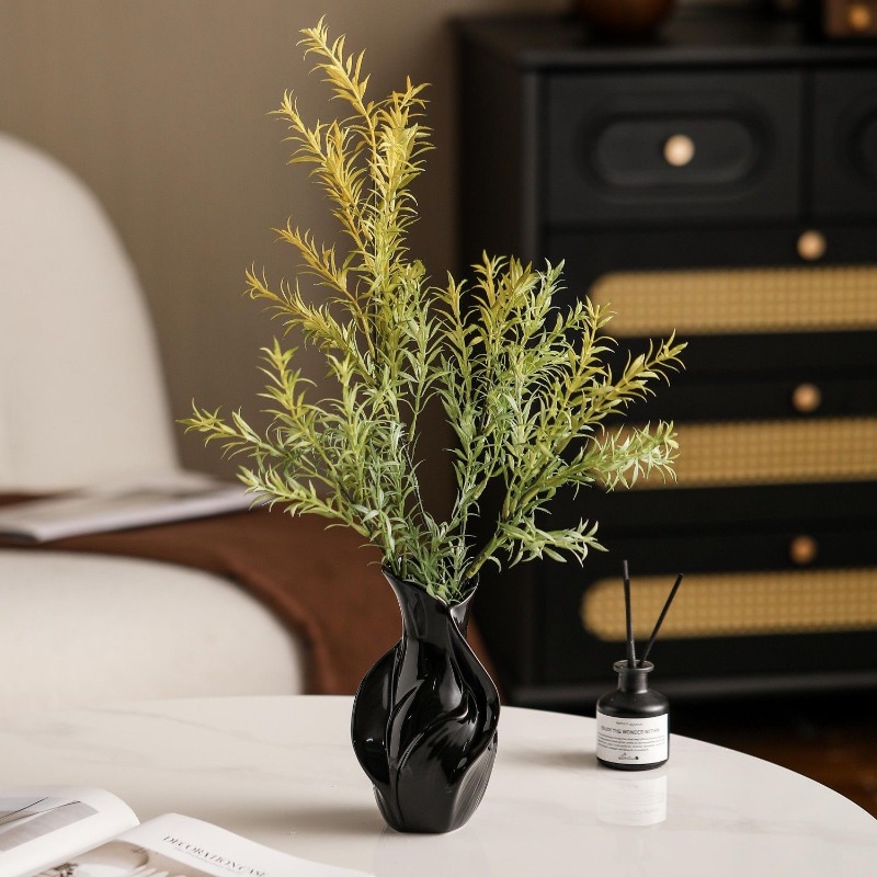 Vas Keramik Nordik Abstrak Rum - Dried Flower Bulk ulasan dan harga