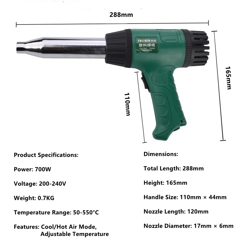 Pistol Panas Suhu Tinggi, Pist - Heat Gun Small ulasan dan harga
