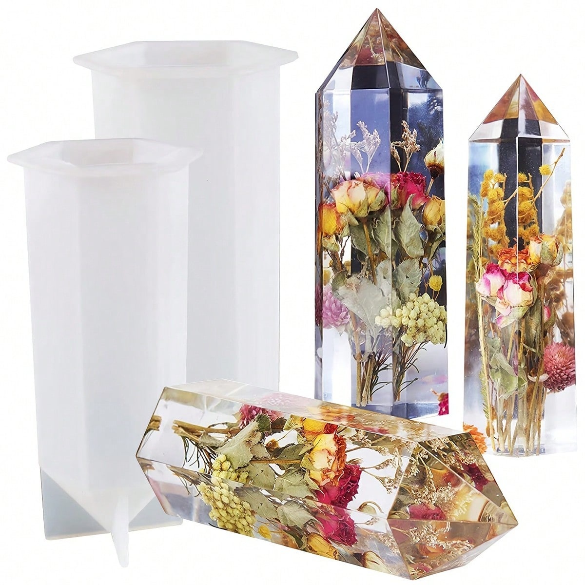 1 Buah Cetakan Silikon Resin M - Flower Preservation Resin ulasan dan harga